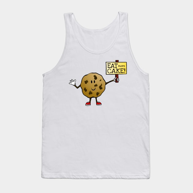 Eat More Cake! Tank Top by FlyingDodo